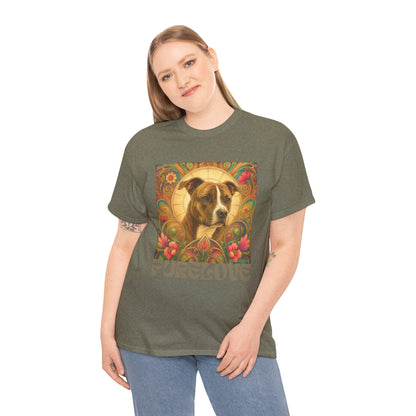 Staffy (Coco) Bull Terrier Vintage Unisex Cotton Tee for Dog Lovers