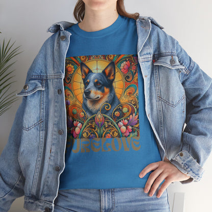 Australian Blue Heeler Vintage Graphic T-Shirt – Unisex Cotton Tee for Dog Lovers