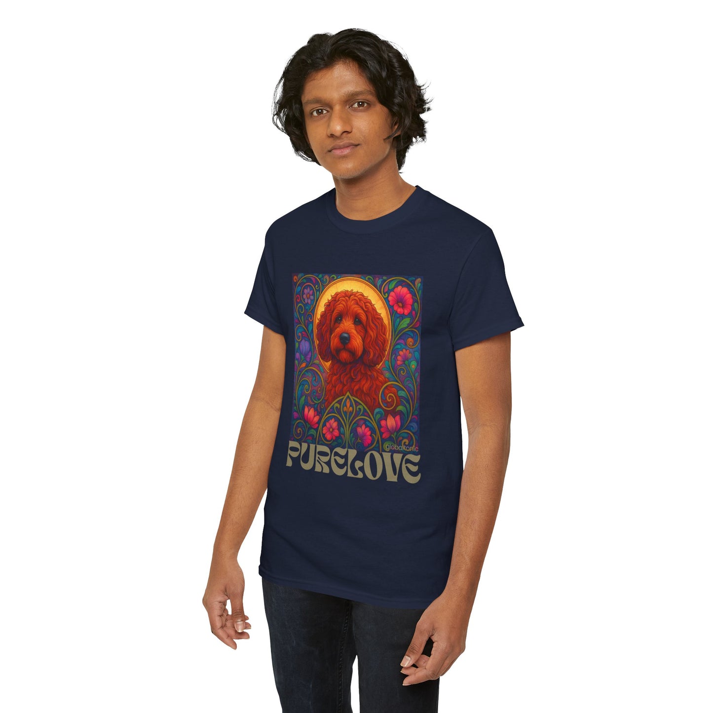 Red Cockapoo (Spoodle) Vintage Graphic T-Shirt – Unisex Cotton Tee for Dog Lovers