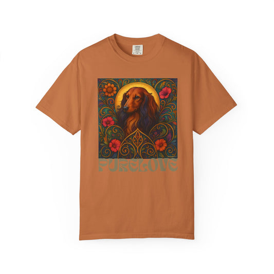 Dachsund Longhair Vintage Graphic T-Shirt – Unisex Cotton Tee for Dog Lovers