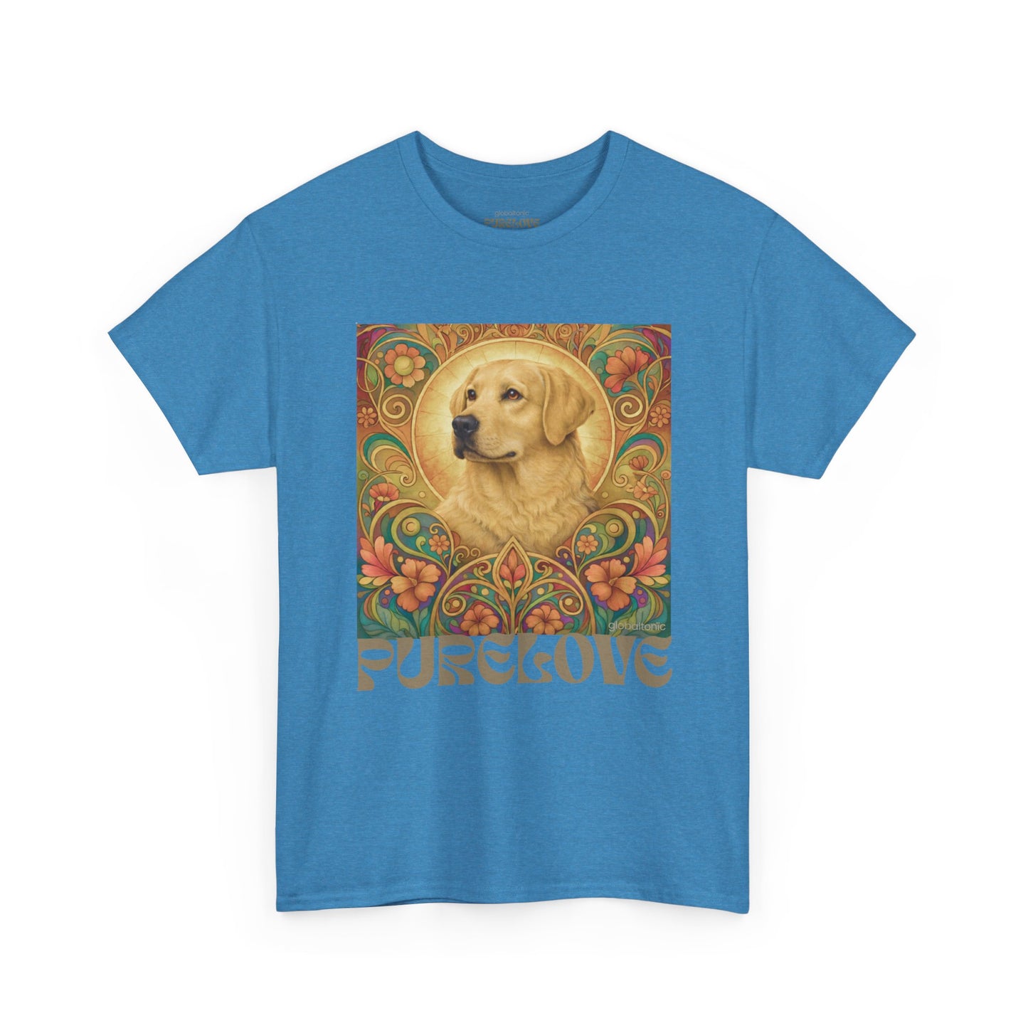 Golden Labrador Vintage Graphic T-shirt - Unisex Cotton Tee for Dog Lovers
