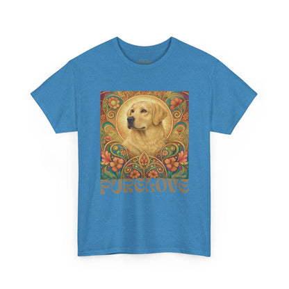 Golden Labrador Vintage Graphic T-shirt - Unisex Cotton Tee for Dog Lovers