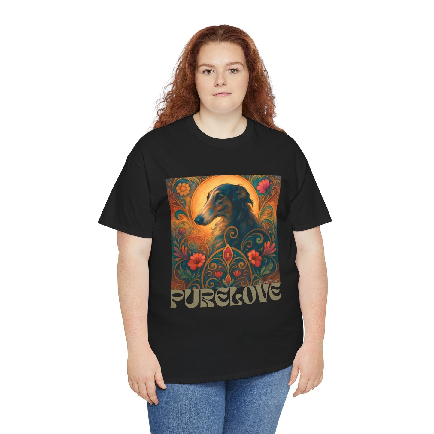 Borzoi Vintage Graphic T-Shirt – Unisex Cotton Tee for Dog Lovers