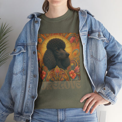 Poodle Black Vintage Graphic T-Shirt – Unisex Cotton Tee for Dog Lovers