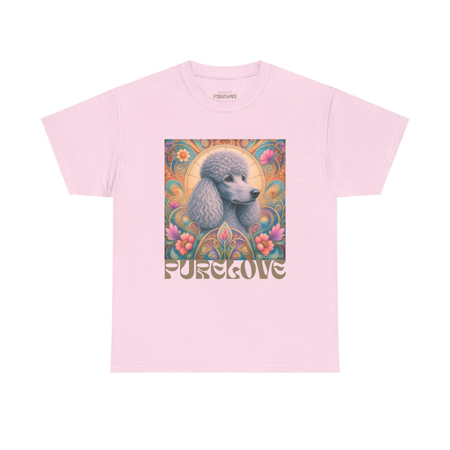 Poodle Grey Vintage Graphic T-Shirt – Unisex Cotton Tee for Dog Lovers