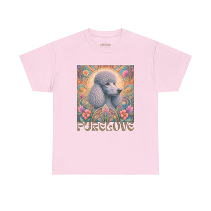 Poodle Grey Vintage Graphic T-Shirt – Unisex Cotton Tee for Dog Lovers