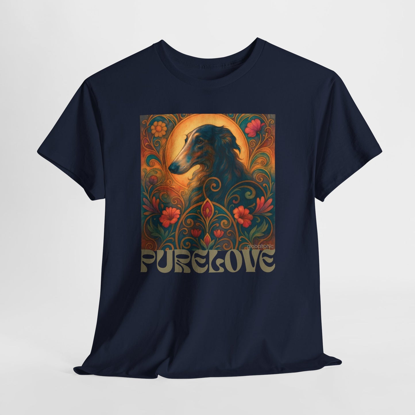 Borzoi Vintage Graphic T-Shirt – Unisex Cotton Tee for Dog Lovers
