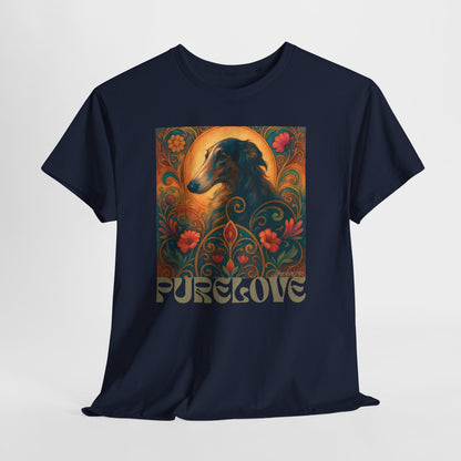 Borzoi Vintage Graphic T-Shirt – Unisex Cotton Tee for Dog Lovers