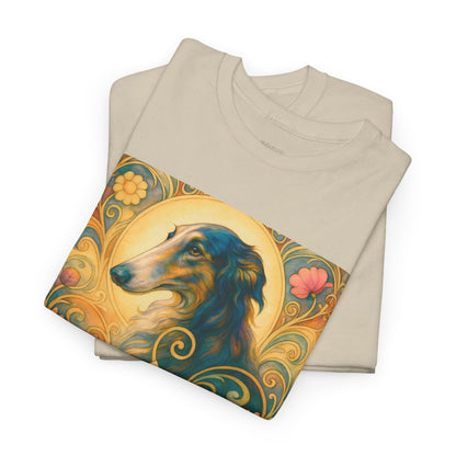 Borzoi Vintage Graphic T-Shirt – Unisex Cotton Tee for Dog Lovers