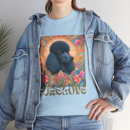 Poodle Black Vintage Graphic T-Shirt – Unisex Cotton Tee for Dog Lovers