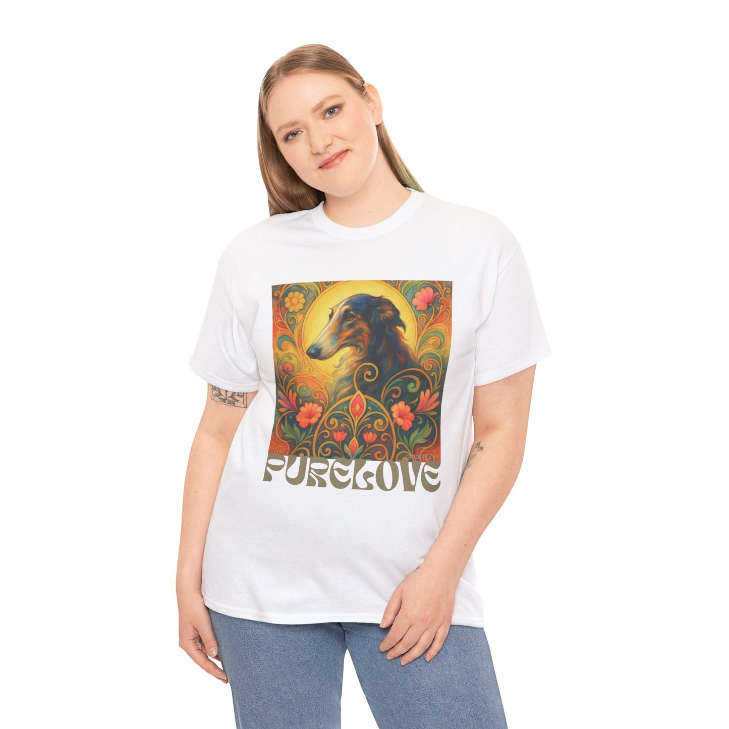 Borzoi Vintage Graphic T-Shirt – Unisex Cotton Tee for Dog Lovers