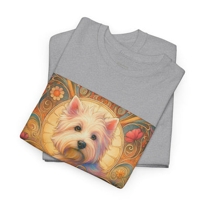 West Highland Terrier (Westie) Vintage Graphic T-Shirt – Unisex Cotton Tee for Dog Lovers
