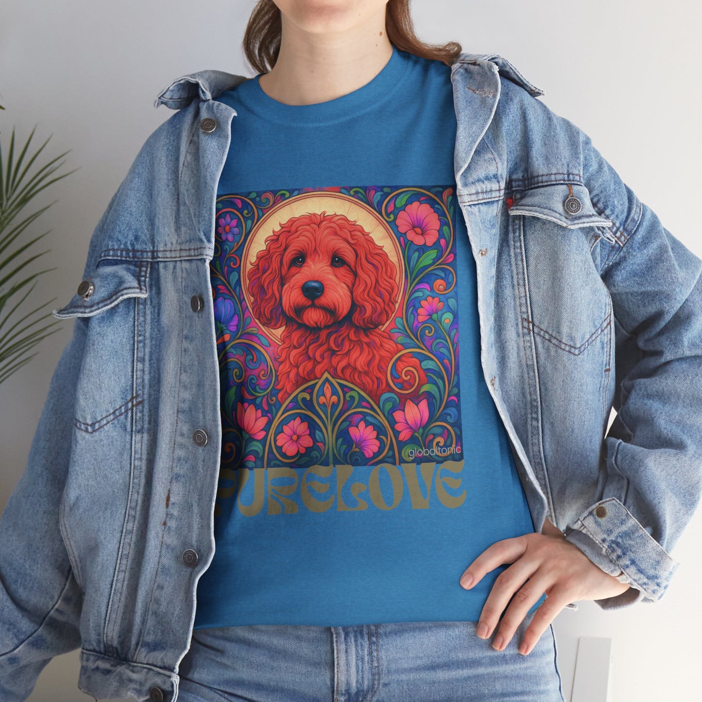 Red Cockapoo (Spoodle) Vintage Graphic T-Shirt – Unisex Cotton Tee for Dog Lovers