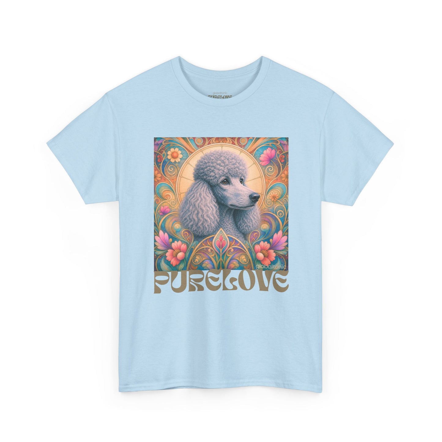 Poodle Grey Vintage Graphic T-Shirt – Unisex Cotton Tee for Dog Lovers
