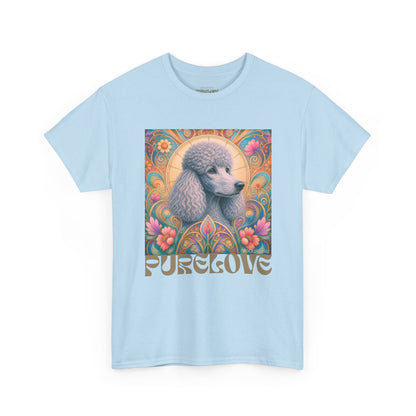 Poodle Grey Vintage Graphic T-Shirt – Unisex Cotton Tee for Dog Lovers