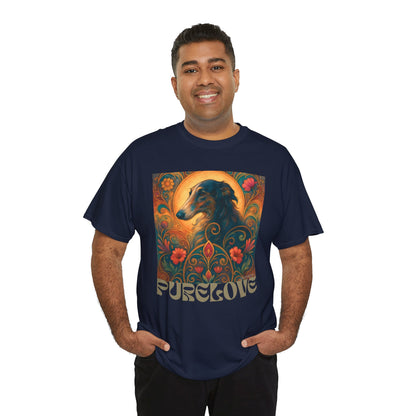 Borzoi Vintage Graphic T-Shirt – Unisex Cotton Tee for Dog Lovers