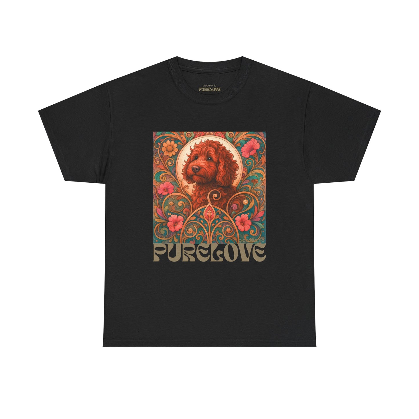 Red Cavapoo (Cavoodle) Vintage Graphic T-Shirt – Unisex Cotton Tee for Dog Lovers