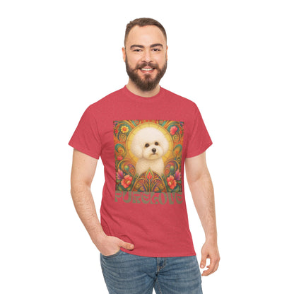 Bichon Frise Vintage Graphic T-Shirt – Unisex Cotton Tee for Dog Lovers