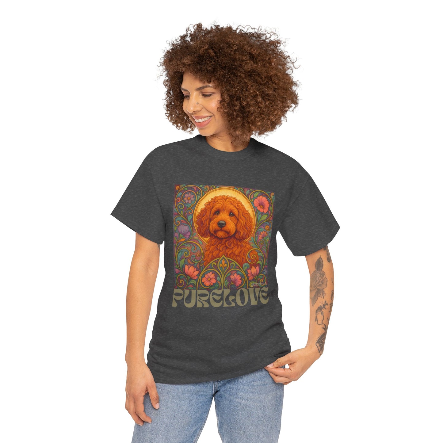 Red Cockapoo (Spoodle) Vintage Graphic T-Shirt – Unisex Cotton Tee for Dog Lovers