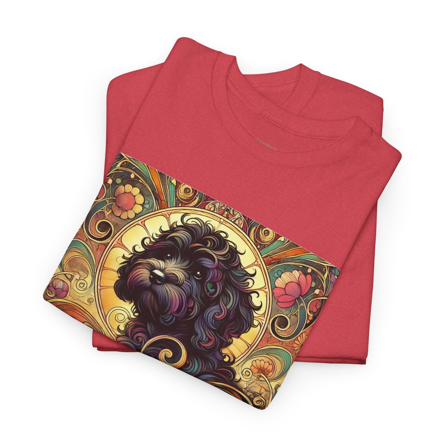 Black Cavapoo (Cavoodle) Vintage Graphic T-Shirt – Unisex Cotton Tee for Dog Lovers