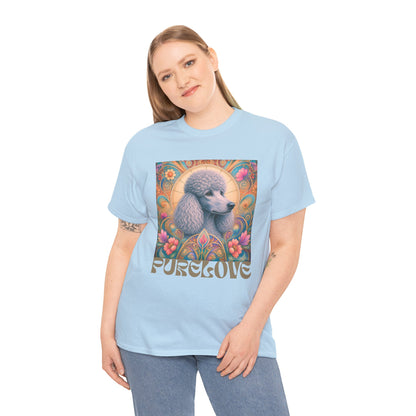 Poodle Grey Vintage Graphic T-Shirt – Unisex Cotton Tee for Dog Lovers