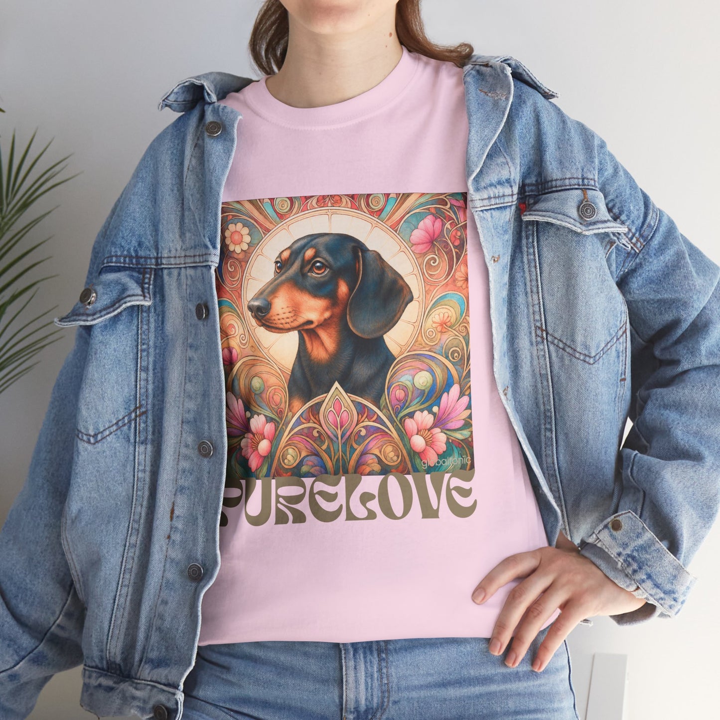 Dachshund Black Tan Vintage Graphic T-Shirt – Unisex Cotton Tee for Dog Lovers