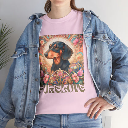 Dachshund Black Tan Vintage Graphic T-Shirt – Unisex Cotton Tee for Dog Lovers