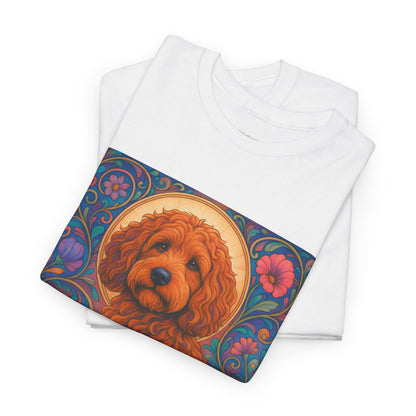 Red Cockapoo (Spoodle) Vintage Graphic T-Shirt – Unisex Cotton Tee for Dog Lovers