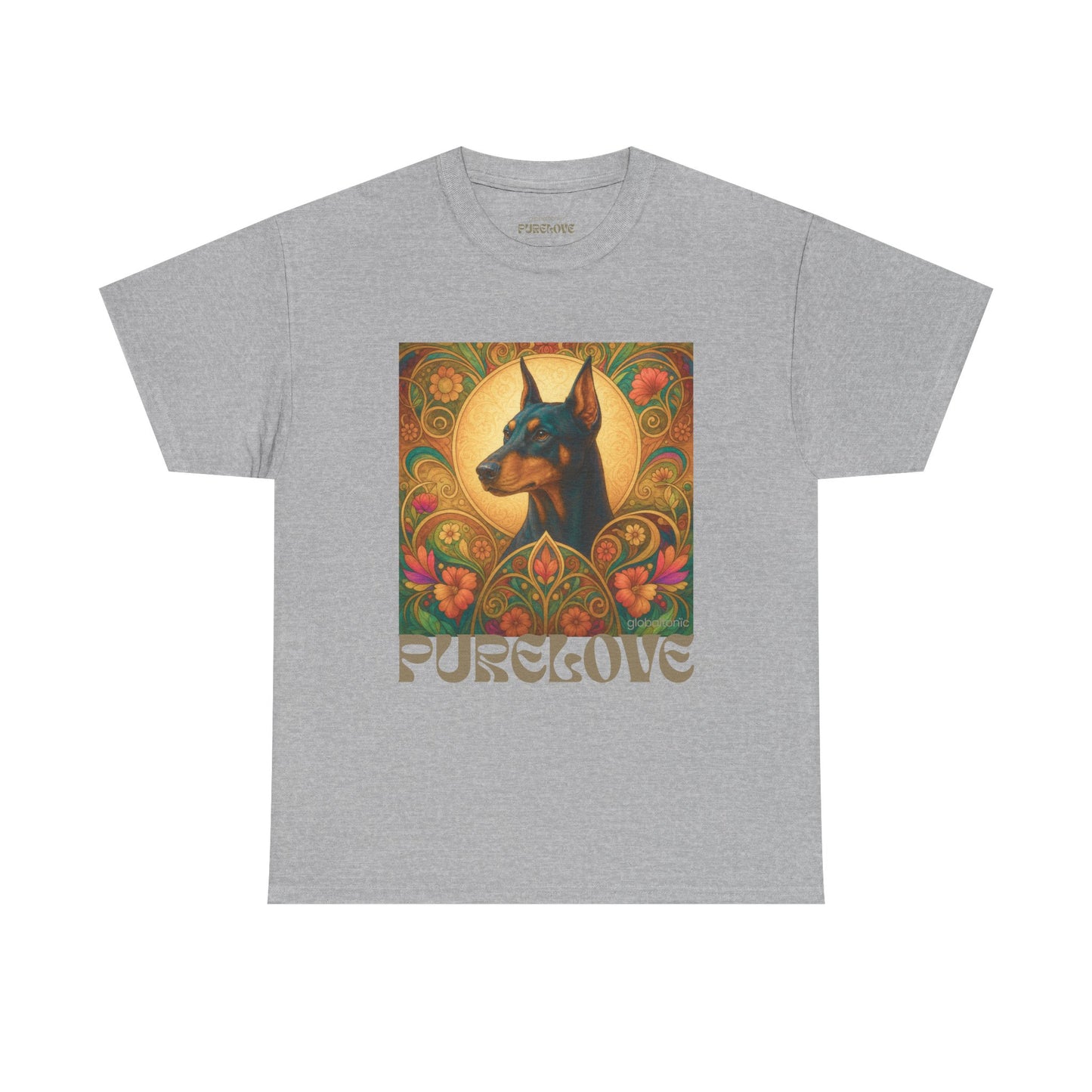 Doberman Vintage Graphic T-shirt - Unisex Cotton Tee for Dog Lovers