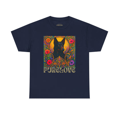 Black Kelpie Vintage Graphic T-Shirt – Unisex Cotton Tee for Dog Lovers