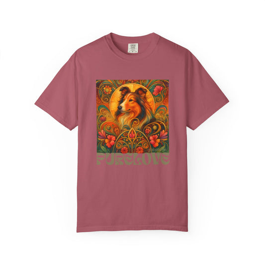 Collie Dog Vintage Graphic T-shirt - Unisex Cotton Tee for Dog Lovers