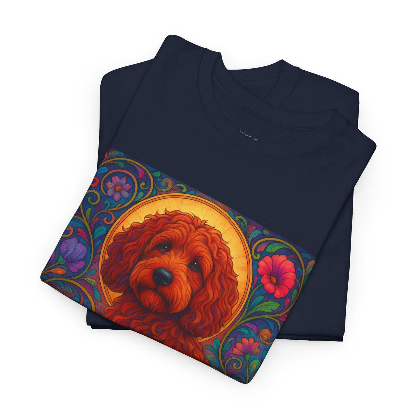 Red Cockapoo (Spoodle) Vintage Graphic T-Shirt – Unisex Cotton Tee for Dog Lovers