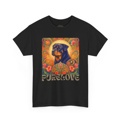 Rottweiler Buddha Vintage Graphic T-Shirt – Unisex Cotton Tee for Dog Lovers