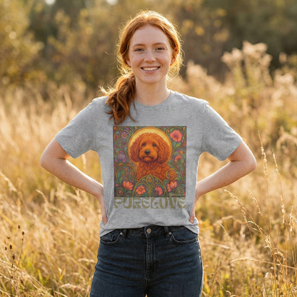 Red Cockapoo (Spoodle) Vintage Graphic T-Shirt – Unisex Cotton Tee for Dog Lovers