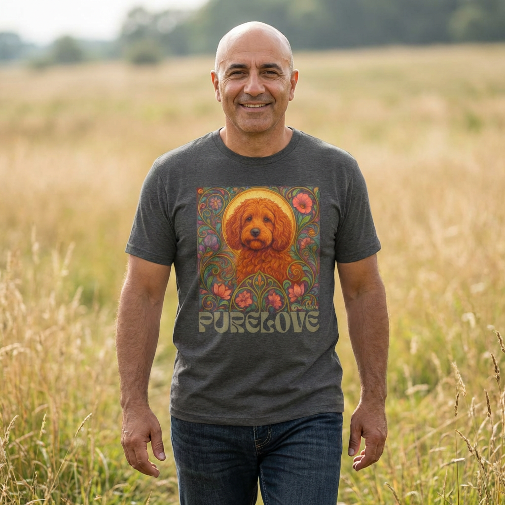 Red Cockapoo (Spoodle) Vintage Graphic T-Shirt – Unisex Cotton Tee for Dog Lovers