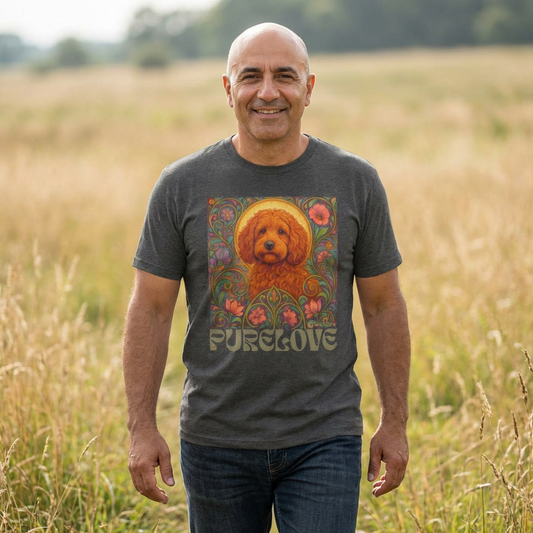 Red Cockapoo (Spoodle) Vintage Graphic T-Shirt – Unisex Cotton Tee for Dog Lovers