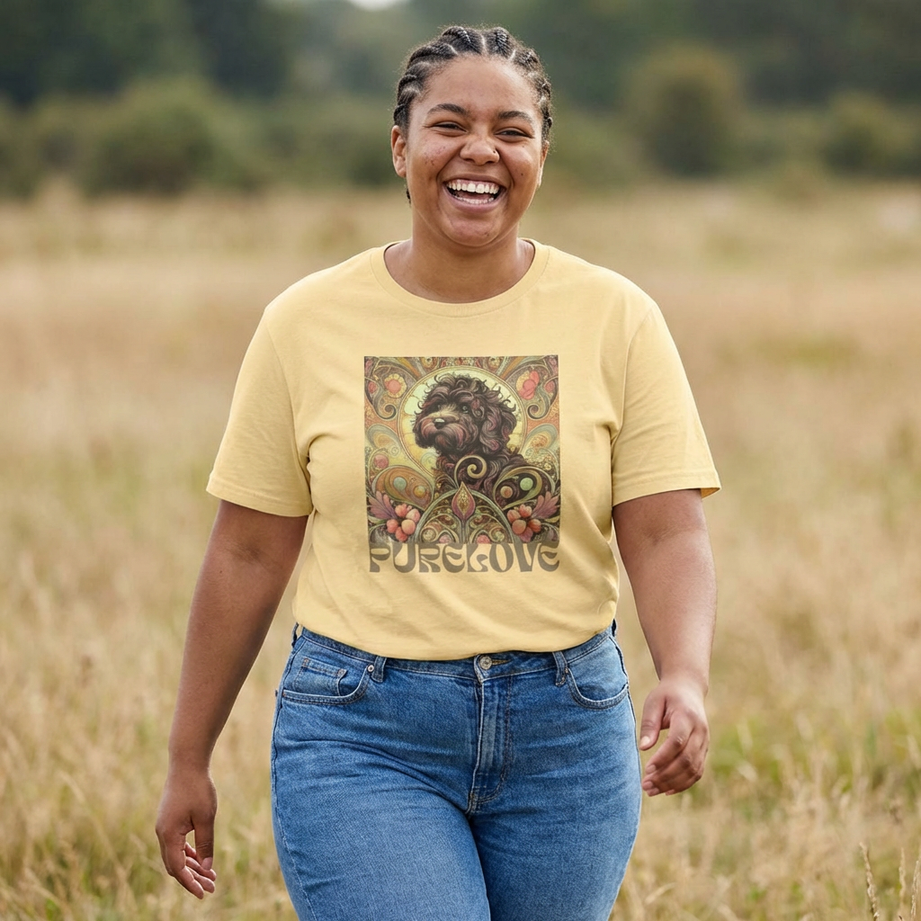 Black Cavapoo (Cavoodle) Vintage Graphic T-Shirt – Unisex Cotton Tee for Dog Lovers