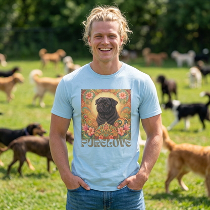 Pug Black Vintage Graphic T-Shirt – Unisex Cotton Tee for Dog Lovers