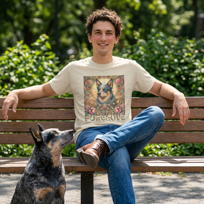 Australian Blue Heeler Vintage Graphic T-Shirt – Unisex Cotton Tee for Dog Lovers