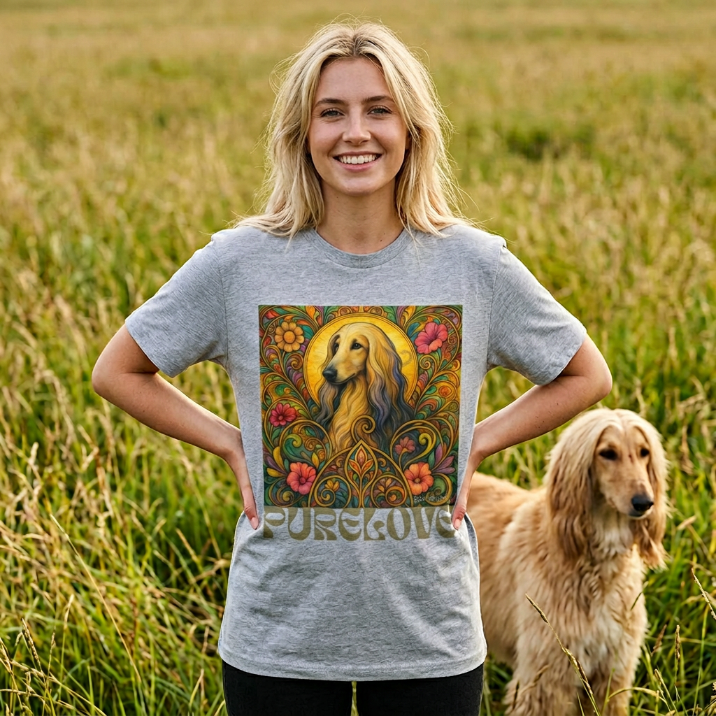 Afghan Vintage Graphic T-Shirt – Unisex Cotton Tee for Dog Lovers