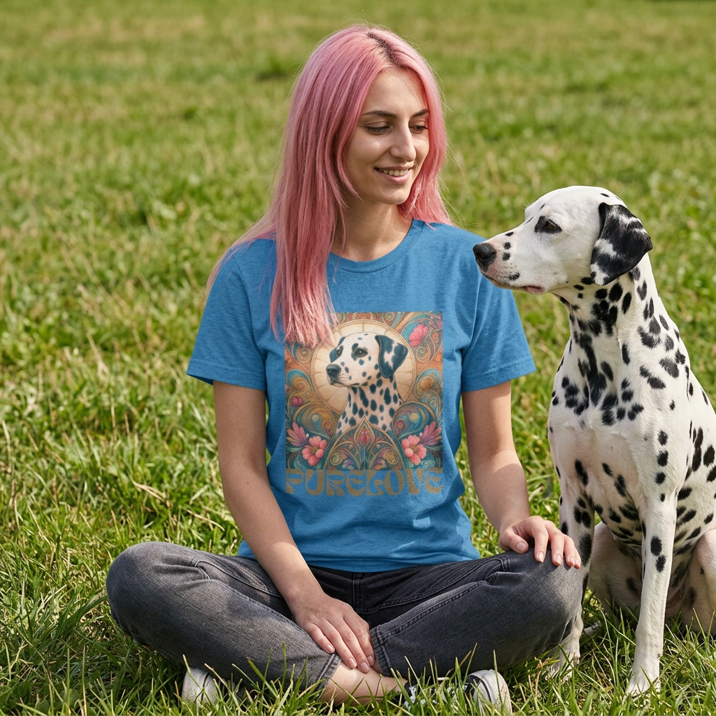 Dalmatian Vintage Graphic T-Shirt – Unisex Cotton Tee for Dog Lovers