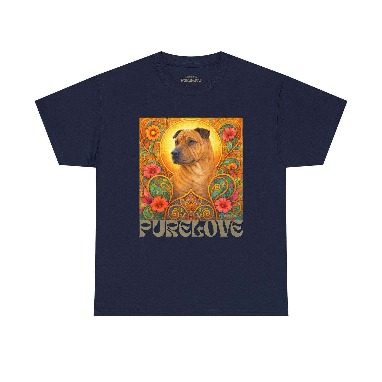 Shar Pei Vintage Graphic T-Shirt – Unisex Cotton Tee for Dog Lovers