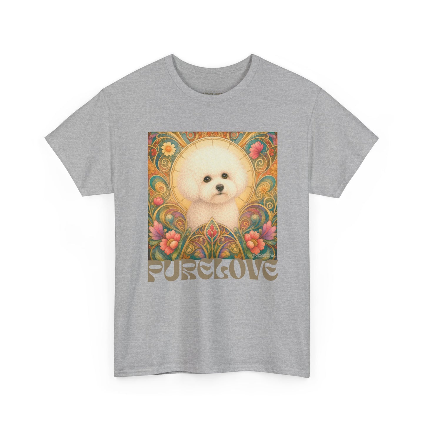 Bichon Frise Vintage Graphic T-Shirt – Unisex Cotton Tee for Dog Lovers