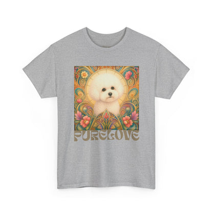 Bichon Frise Vintage Graphic T-Shirt – Unisex Cotton Tee for Dog Lovers