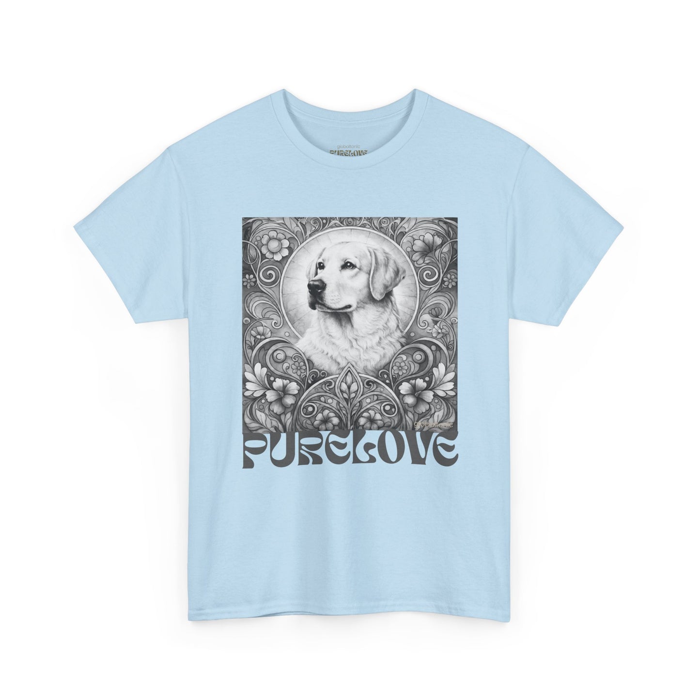 Labrador Vintage Unisex Cotton Tee for Dog Lovers (Black & White)