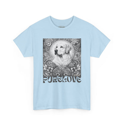 Labrador Vintage Unisex Cotton Tee for Dog Lovers (Black & White)