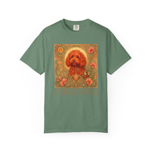 Strawberry Cockapoo/Cavoodle Vintage Graphic T-shirt -Unisex Cotton Tee for Dog Lovers