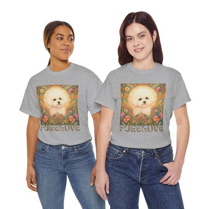 Bichon Frise Vintage Graphic T-Shirt – Unisex Cotton Tee for Dog Lovers