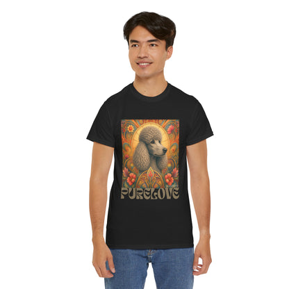 Poodle Grey Vintage Graphic T-Shirt – Unisex Cotton Tee for Dog Lovers