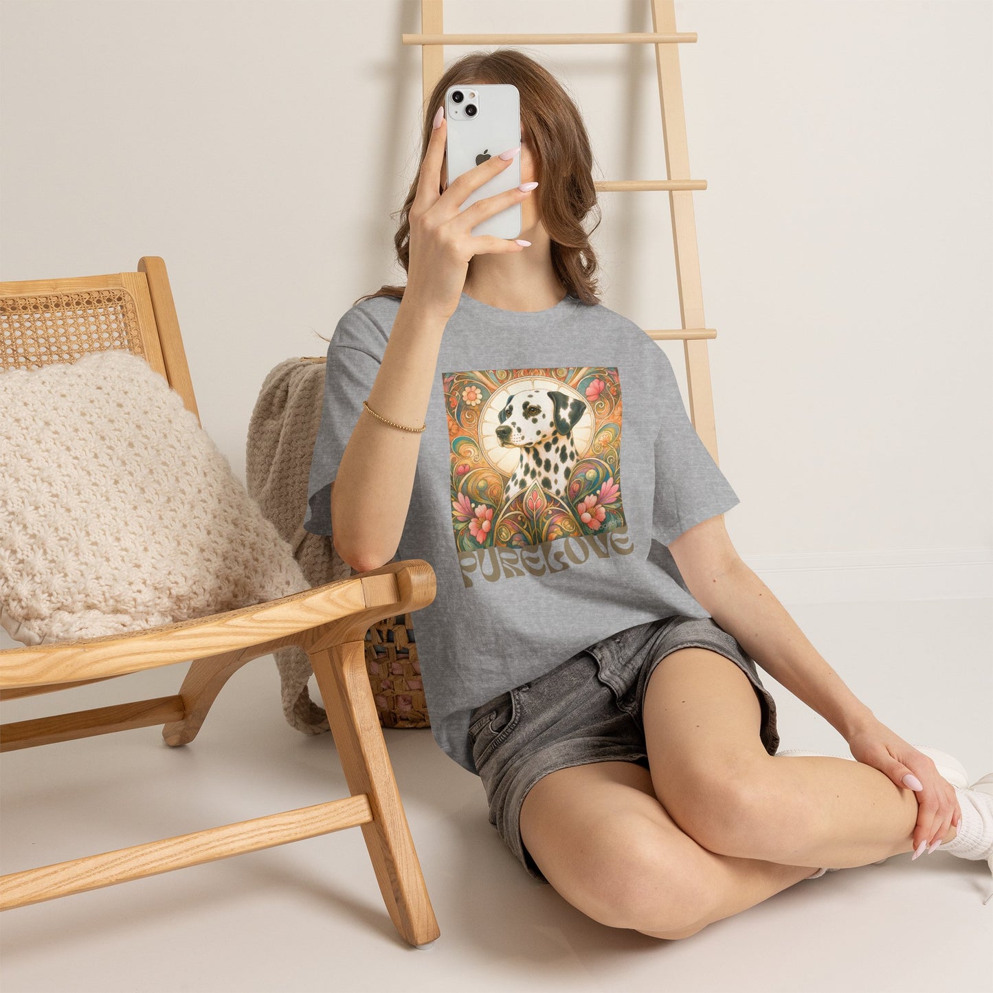Dalmatian Vintage Graphic T-Shirt – Unisex Cotton Tee for Dog Lovers